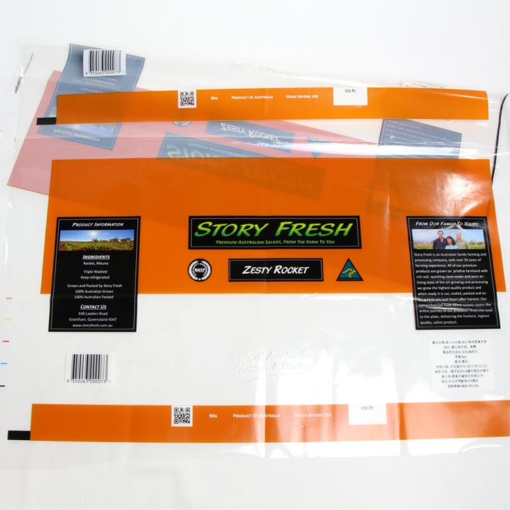 35 माइक्रोन एंटी कोहरे बीओपीपी फिल्म सब्जी / सलाद पैकेजिंग के लिए इस्तेमाल किया