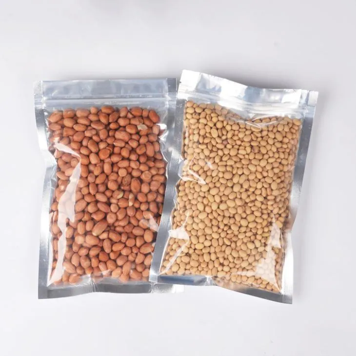 अलग साइड एल्यूमिनियम पन्नी तीन साइड सील अखरोट बैग