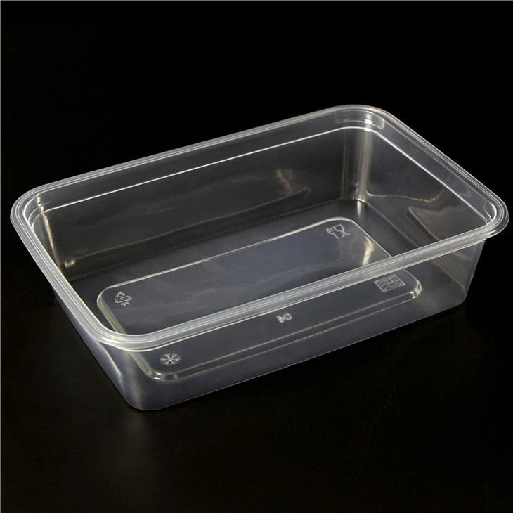 High Quality Transparent Disposable Takeaway Plastic Lunch Box Microwave PP Food Container With Lid