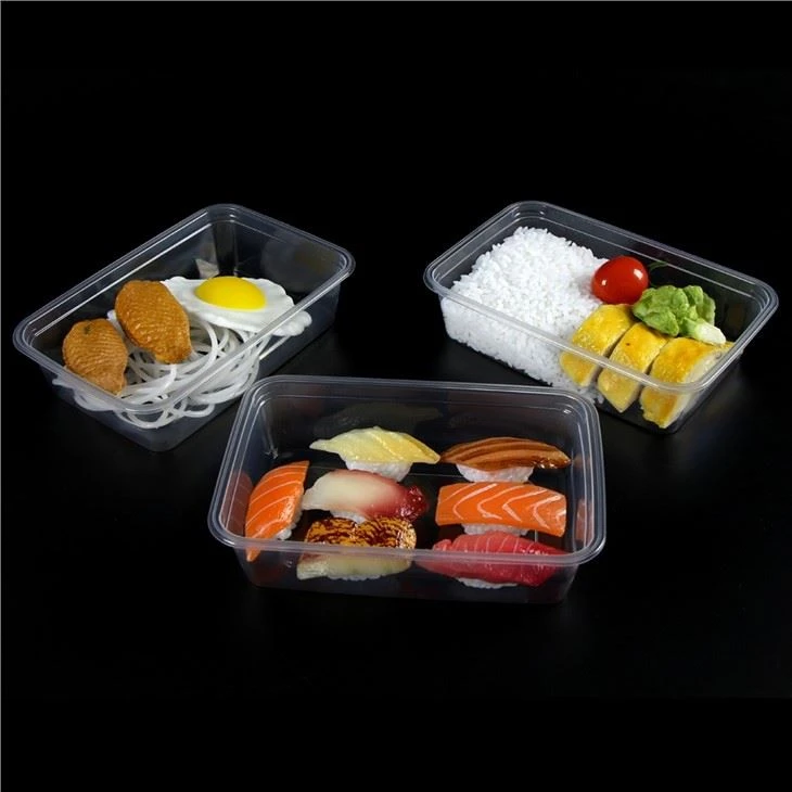 High Quality Transparent Disposable Takeaway Plastic Lunch Box Microwave PP Food Container With Lid