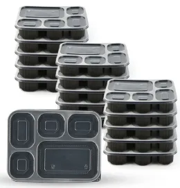 5-कम्पार्टमेंट लीक-प्रूफ टू-गो बॉक्स