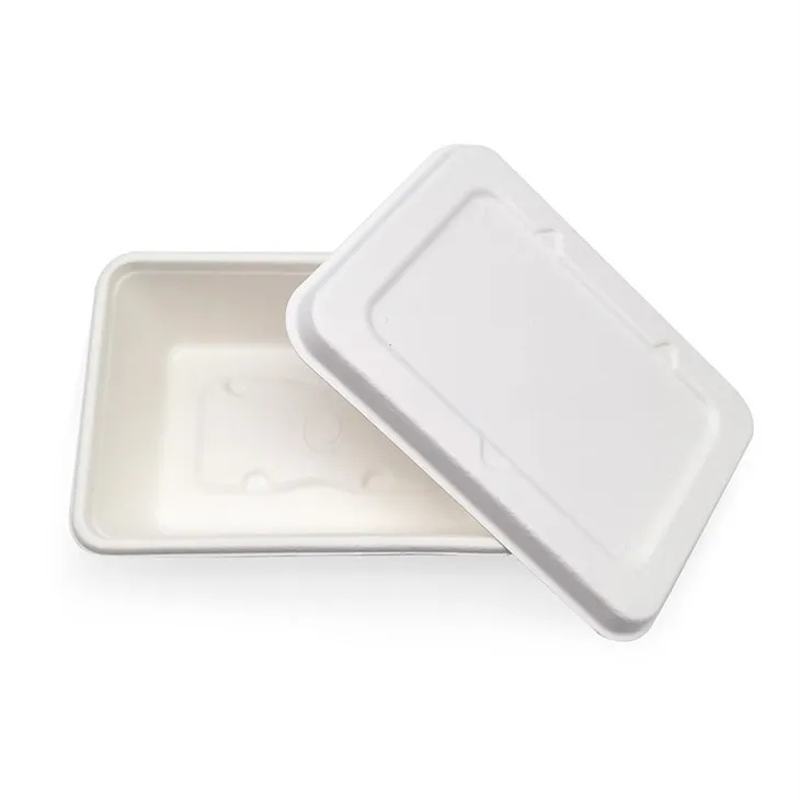 ढक्कन के साथ कागज का कंटेनर